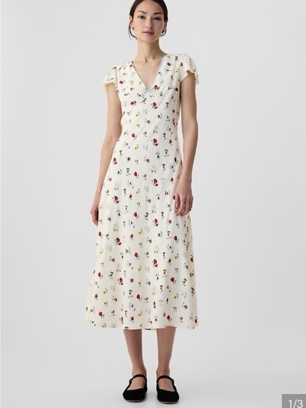 Gap x Doen White Floral Dress Size 2